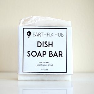 dish soap bar, lemongrass scent