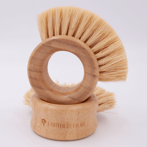 Circular Cleaning Bamboo Brush (Pots, Dishes & Sinks) - Image 3